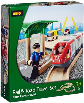 Brio Schienen- & Straßen - Reisezug-Set 38-tlg.