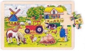 Goki Einlegepuzzle Müllers Farm