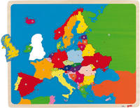 GOKI Puzzle Europa, Holz, 35 Teile, ab 5 Jahre