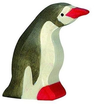 Holztiger Pinguin, klein, Kopf nach vorn