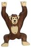 Gollnest & Kiesel Holztiger 80169 - Schimpanse, stehend, Spielwaren