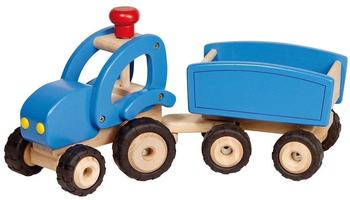 Gollnest & Kiesel Goki Traktor mit Anhänger blau