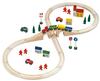 Bino Holzeisenbahn Loko Lolly, 46 Teile, Holzspielzeug &gt; Holzeisenbahnen und