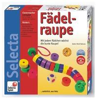 Selecta Motorikspielzeug 63005, F&auml;delraupe, F&auml;delspiel aus Holz, ab 3 Jahre
