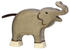 Holztiger Elefant, klein Rüssel hoch