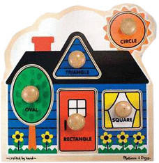 Melissa & Doug Jumbo Steckpuzzle Erste Formen