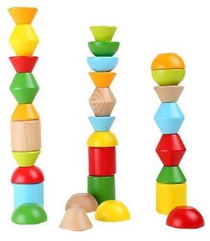 Small Foot Design Stapelspiel Bausteine aus Holz (10045)