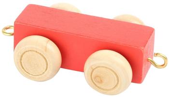 small foot company Buchstabenzug Anhänger rot