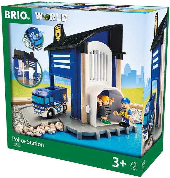 Brio World - Polizeistation mit Einsatzfahrzeug (33813)