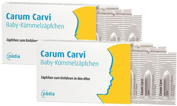 Pädia Arzneimittel Carum Carvi Baby-Kümmelzäpfchen (2x10 Stk.)
