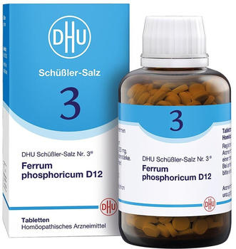 DHU Schüßler-Salz Nr. 3 Ferrum Phosphoricum D 12 Tabletten (900 Stk.)