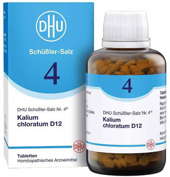 DHU Schüßler-Salz Nr. 4 Kalium Chloratum D12 Tabletten (900 Stk.)
