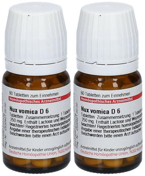 DHU Nux Vomica D 6 Tabletten (2x80 Stk.)
