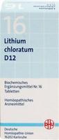 PZN-DE 02581202, DHU-Arzneimittel DHU Sch&uuml;&szlig;ler-Salz Nr. 16 Lithium chloratum D12