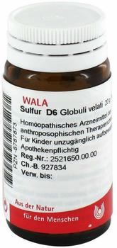 Wala-Heilmittel Sulfur D 6 Globuli (20 g)