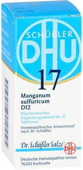 DHU Biochemie 17 Manganum Sulfuricum D 12 Tabletten (80 Stk.)