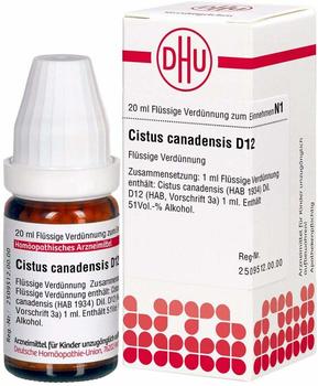 DHU Cistus Canadensis D 12 Dilution (20 ml)