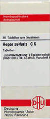 DHU Hepar Sulfuris C 6 Tabletten (80 Stk.)