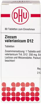 DHU Zincum Valerianicum D 12 Tabletten (80 Stk.)