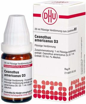 DHU Ceanothus Americanus D 3 Dilution (20 ml)
