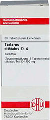 DHU Tartarus Stibiatus D 4 Tabletten (80 Stk.)