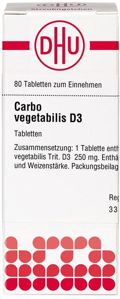 DHU Carbo Vegetabilis D 3 Tabletten (80 Stk.)