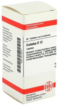 DHU Crotalus D 12 Tabletten (80 Stk.)
