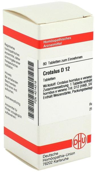 DHU Crotalus D 12 Tabletten (80 Stk.)