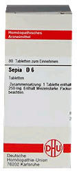 DHU Sepia D 6 Tabletten (80 Stk.)