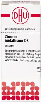 DHU Zincum Met. D 3 Tabletten (80 Stk.)