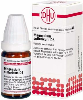 DHU Magnesium Sulfuricum D 6 Dilution (20 ml)