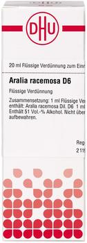 DHU Aralia Racemosa D 6 Dilution (20 ml)