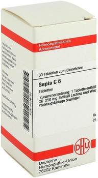 DHU Sepia C 6 Tabletten (80 Stk.)