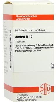 DHU Ambra D 12 Tabletten (80 Stk.)