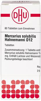 DHU Mercurius Solub. D 12 Tabletten Hahnem. (80 Stk.)