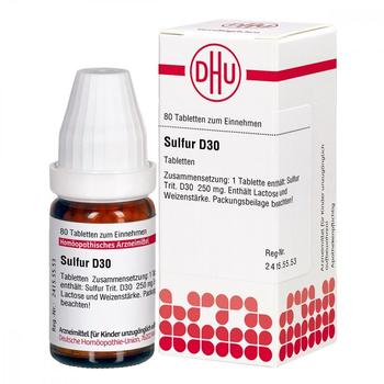 DHU Sulfur D 30 Tabletten (80 Stk.)