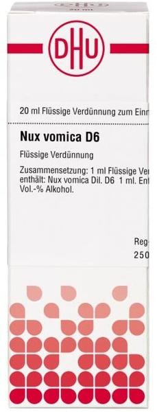 DHU Nux Vomica D 6 Dilution (20 ml)