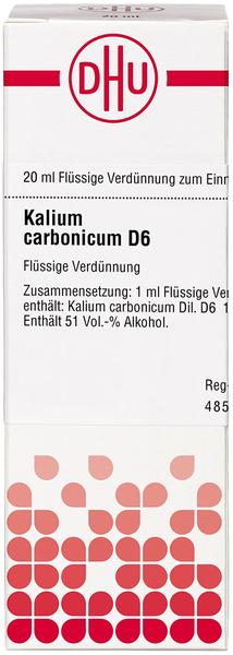 DHU Kalium Carbonicum D 6 Dilution (20 ml)
