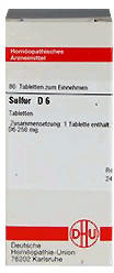 DHU Sulfur D 6 Tabletten (80 Stk.)