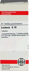 DHU Lachesis D 10 Tabletten (80 Stk.)