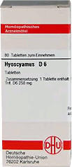 DHU Hyoscyamus D 6 Tabletten (80 Stk.)