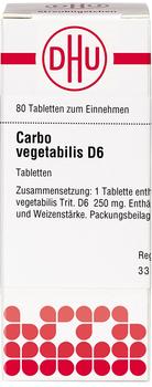 DHU Carbo Vegetabilis D 6 Tabletten (80 Stk.)