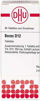 DHU Borax D 12 Tabletten (80 Stk.)