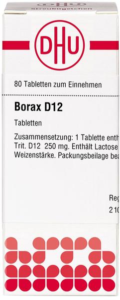 DHU Borax D 12 Tabletten (80 Stk.)