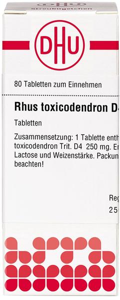DHU Rhus Tox. D 4 Tabletten (80 Stk.)