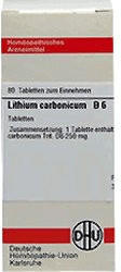 DHU Lithium Carb. D 6 Tabletten (80 Stk.)