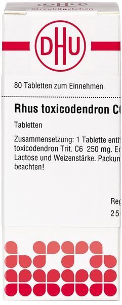DHU Rhus Tox. C 6 Tabletten (80 Stk.)