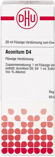 DHU Aconitum D 4 Dilution (20 ml)