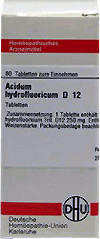 DHU Acidum Hydrofluoricum D 12 Tabletten (80 Stk.)