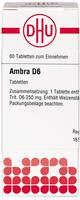 PZN-DE 02624905, DHU-Arzneimittel AMBRA D 6, 80 St, Grundpreis: &euro; 0,13 / St&uuml;ck